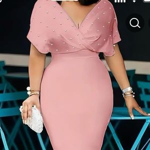 Pink bodycon dress